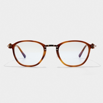 Kính mắt Tavat vuông gọng lệch màu súng trà